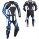 Men Black & Blue Motorbike Racing Leather Suits