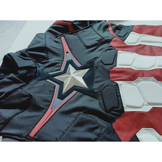 Captain America Steve Rogers Age Of Ultron Costume Suit ( Screen Printed Lycra)
