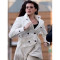Anne Hathaway's White Double Breast Coat