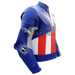 Captain America MotorCycle Leather jacket