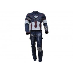 Avengers 2 Captain America Age of Ultron Leather costume suit  (Free Shipping )
