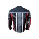 Textile Motorcycle Mens Black With Multi Color Contrast cordura Jackets (Free Shipping)