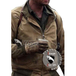Fury Movie Brad Pitt WW2 Leather Jacket