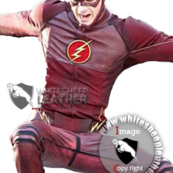 Grant Gustin American Television Series The Flash Leather Jacket (Free Shipping )