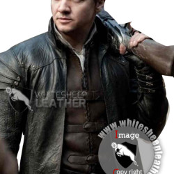Hansel and Gretel Jeremy Renner Leather Jacket ( Free shipping )