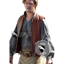 In The Heart of The Sea Film Chris Hemsworth Leather Vest (Free shipping)