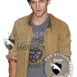 Insidious Chapter 2 Premiere Keegan Allen Leather Jacket ( Free Shipping)