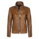 Designer Stylish Brown Motorbike Leather Jacket