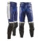 Casual Blue & Black Motorbike Leather Trousers