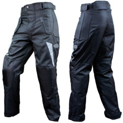 Casual Look Black Motorbike Leather Trousers
