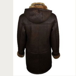 Trendy Women Fur Collar Leather Coat