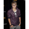 Justin Bieber biker Style Purple Leather Jacket