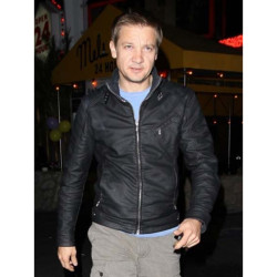 Designer Bourne Legacy Black Leather Jacket