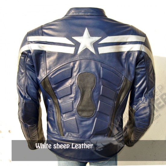 captain america The Winter Soldier Leather Costume Replica Jacket