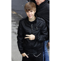Justin Bieber Casual Bomber Leather Jacket