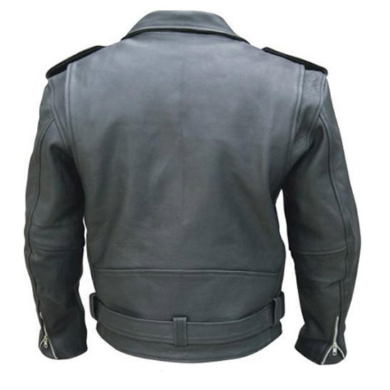 Men's Classic Biker Leather Jacket