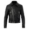 Men's Casual Black Biker Leather Jacket