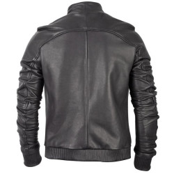 Trendy Black Biker Leather Jacket