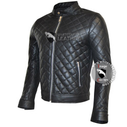 Men's Quilted Sheep Leather Jacket