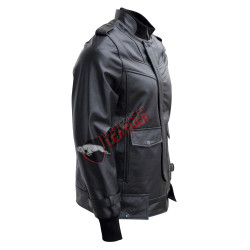Bomber Black Stylish Leather Jacket