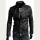 Designer Black Bomber Slim Fit Leather Jacket