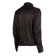 Men Black Biker Style Slim Fit Leather Jacket