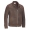 Men's Classic ZIP-UP Brown Leather Jacket