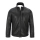 Classic Zip-Up Slim Fit Black Leather Jackets