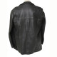 Men Stylish Black Leather Coat
