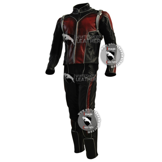 Scott Lang Ant-Man leather costume suit (Free Shipping)