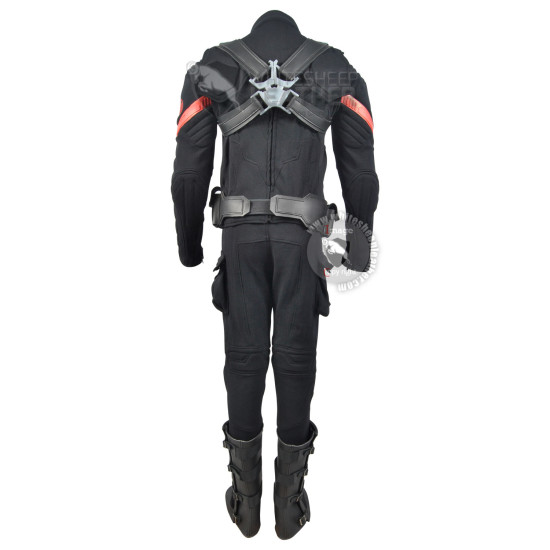 Captain America hydra costume suit with Accessories (Textured Stretch Fabric )