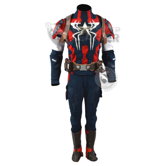 Captain America Spider-Man mashup costume suit