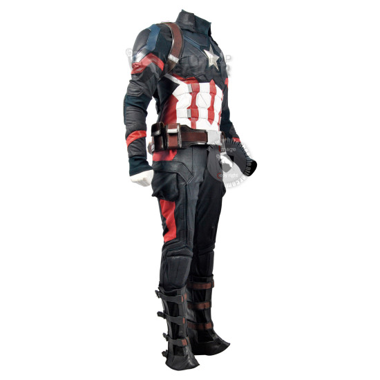 Captain America Civil war Steve Rogers Full Costume suit ( Screen Printed Lycra )