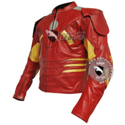 Avengers Iron Man Mark 7 costume leather jacket