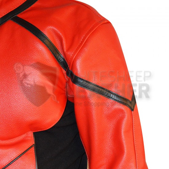 Daredevil  Red Comic Style Real Leather Suit
