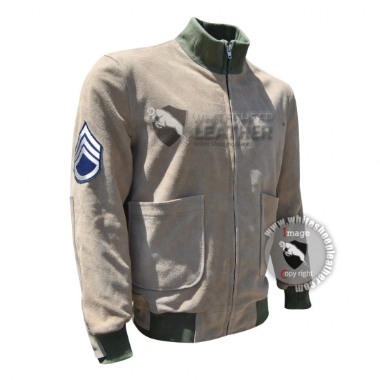 Fury Movie Brad Pitt WW2 Leather Jacket