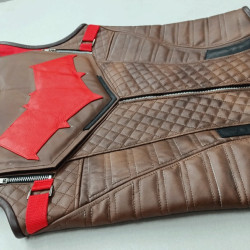 Gotham Knights Red hood Leather Vest 