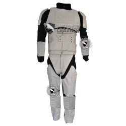 Star Wars Stormtrooper Motorcycle Real Leather Suit / Stormtrooper costume suit 