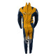 Women Wolverine Blue and Yellow Costume suit (Textured Stretch Fabric ) 