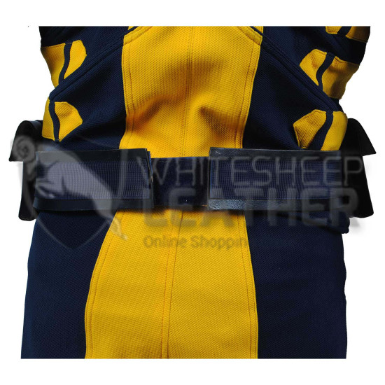 Wolverine Yellow and Dark blue suit  (Textured Stretch Fabric )