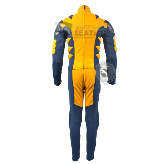 Wolverine Blue and Yellow Costume suit (Textured Stretch Fabric )