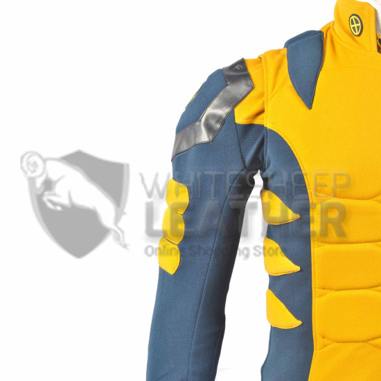 Wolverine Blue and Yellow Costume suit (Textured Stretch Fabric )