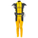 Wolverine Yellow and Black Top only  (Textured Stretch Fabric )