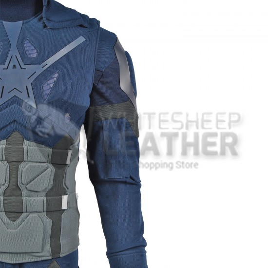 Avengers: Infinity War Captain America Steve Rogers Costume Suit (custom colors )