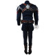 Avengers: Infinity War Captain America Steve Rogers Costume Suit (Textured Stretch Fabric ) 