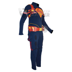 Captain America superman mashup costume (Textured stretch fabric )