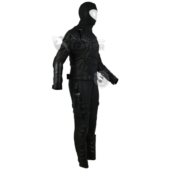 Daredevil season 2 Matt Murdock costume suit  (Screen Printed Lycra Suit ) +  Accessories  (  Black Version ) 