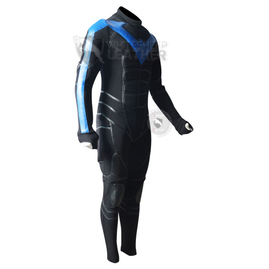  Dick Grayson Nightwing Game Suit (Textured Stretch Fabric )