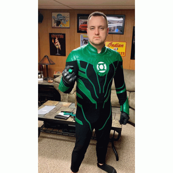 Justice League Green Lantern Cosplay Costume Jumpsuit Bodysuit Men's  Uniform Set