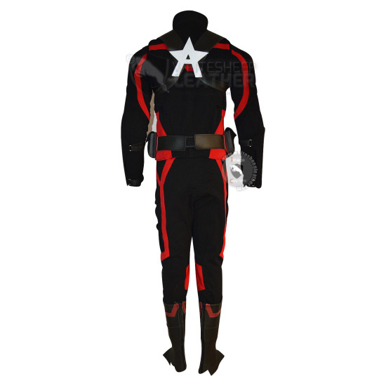 The Falcon and the Winter Soldier : US Agent Costume suit (Textured Stretch Fabric ) (RED AND BLACK )